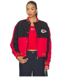 Terez - X Revolve Chiefs Crop Bomber - Lyst