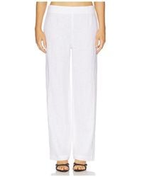 AEXAE - Pantalón De Lino En Color Blanco Talla (También En M, S, Xs) - Lyst