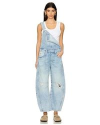 Free People Drifter Patched Overallsデニムオーバーオール送込 Free People Drifter Patched Overallsデニムオーバーオール送込
