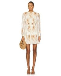 Ulla Johnson - Maris Necktie Long Sleeve Mini Dress - Lyst
