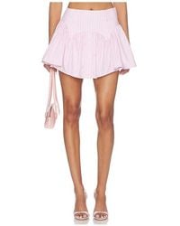Fleur du Mal - Poplin Garter Skort - Lyst