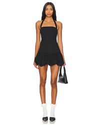 Lioness - Mini Vestido Con Dobladillo Abullonado En Color Negro Talla (También En M, S, Xl, Xs, Xxl, Xxs) - Lyst