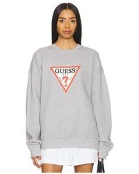 Guess - Iconic Triangle Sweatshirt - Lyst