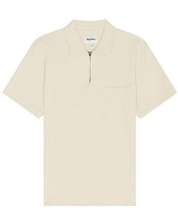 Rhythm - Textured Quarter Zip Short Sleeve Shirt - Lyst