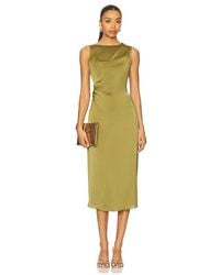 Theory - Kleid Mit Drapierter Schulter - Lyst