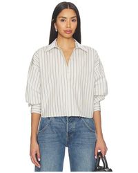 Rag & Bone - Marin Stripe Layered Shirt - Lyst