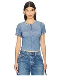 Rag & Bone - Figurbetontes Cropped-T-Shirt Aus Jersey Miramar - Lyst