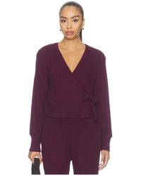 Beyond Yoga - Rest Day Waffle Wrap Pullover - Lyst