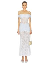 Runaway the Label - Vaneya Lace Maxi Dress - Lyst
