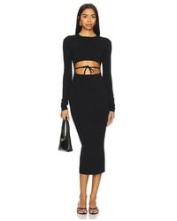 LPA - Romona Knit Midi Dress - Lyst