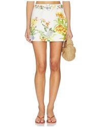 Hemant & Nandita - Mini Skirt With Buckle Belt - Lyst