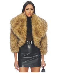 Kim Shui - Georgia Faux Fur Moon Jacket - Lyst