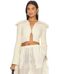 House Of Sunny - Double Collar Peggy Cardigan - Lyst