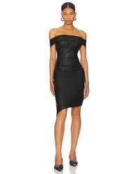 MILLY - Ally Faux Leather Dress - Lyst