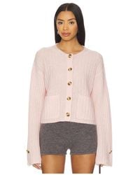 By Malene Birger - Chaqueta De Punto Acanalado Cierrou En Color Rosado Talla (También En Xs) - Lyst