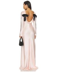 Alejandra Alonso Rojas - Cowl Back Dress With Bows - Lyst