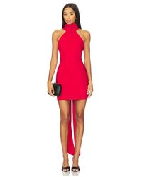 Elliatt Tess Halter Mini Dress in Yellow | Lyst