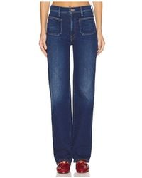 Mother - The Petite Patch Pocket Rambler Zip Sneak Jeans - Lyst