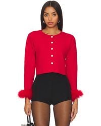 Sleeper - Cardigan With Detachable Feathers - Lyst