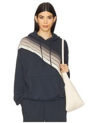 Aviator Nation - Cross Stripe Relaxed Pullover Hoodie - Lyst
