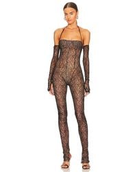 LAQUAN SMITH - Long Sleeve Jumpsuit - Lyst
