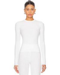 WeWoreWhat - Cable Knit Long Sleeve Top - Lyst