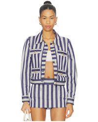 Alice + Olivia - Alex Collared Boxy Jacket - Lyst