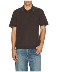 Rag & Bone - Harvey Rib Polo Shirt - Lyst