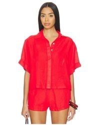 PQ Swim - Linen Button Up Top - Lyst