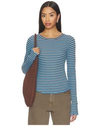 Free People - X We The Free Easy Does It Striped Tee - Lyst