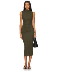 Enza Costa - Silk Knit Sleeveless Twist Midi Dress - Lyst