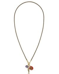 Roxanne Assoulin - The Cubic Triple Charm Cord Pendant Necklace - Lyst