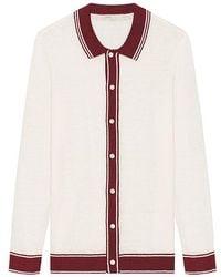 Onia - Cotton Linen Long Sleeve Sweater Polo - Lyst