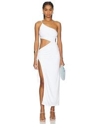 SNDY'S - Maxikleid Mit Ausschnitten Nera - Lyst