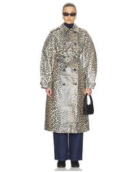 Ganni - Imperméable Laminated En. Taille Also En 36, 38 - Lyst
