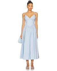 Nicholas - Vestido Midi Becker En Color Bebe Azul Talla (También En 2, 4, 8) - Lyst