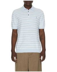 Polo Ralph Lauren - Cotton Blend Textured 3 Button Placket Short Sleeve Sweater - Lyst