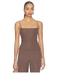 St. Agni - Silk Canvas Cami - Lyst