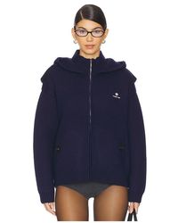 Chopova Lowena Tammie Jo Zip-Up Cardigan in Blue | Lyst