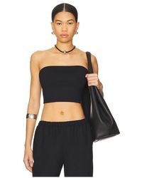 Susana Monaco - Top Corto En Color Negro Talla (También En M, S, Xl, Xs) - Lyst