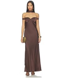 Runaway the Label - Raphaella Off Shoulder Maxi Dress - Lyst