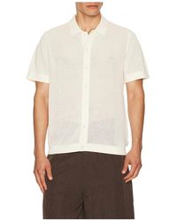 Onia - Crochet Knit Button Up Shirt - Lyst