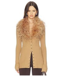 Lovers + Friends - Jovana Feather Cardigan - Lyst