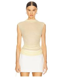 L'academie - 'Academie 'Academie Tine Top En Color Amarillo Talla En - Lyst