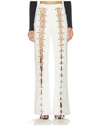 Kim Shui - Croc Lace Up Pant - Lyst