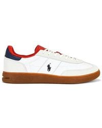 Polo Ralph Lauren - Bedford Leather & Suede Low Top Sneaker - Lyst
