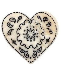 Solar Eclipse - Hand-Painted Mini Paisley Heart Claw Hair Clip - Lyst