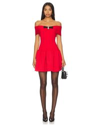 Self-Portrait - Knit Bow Mini Dress - Lyst