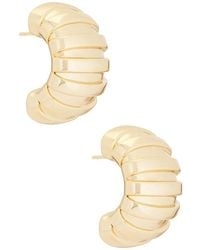 Mega - Pendientes En Color Oro Metálico Talla - Lyst