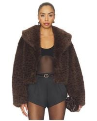 MAJORELLE - Astrid Faux Fur Jacket - Lyst